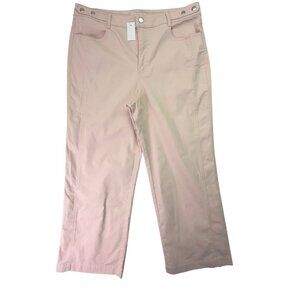 Loft Women’s Pink Cotton/Spandex Straight-Leg Jeans Size 14 - New